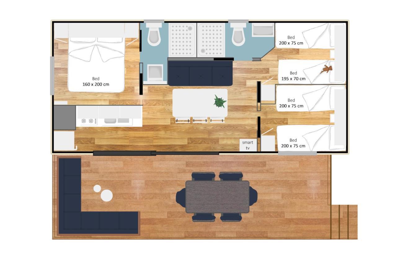Estivo Premium Deluxe Mobile Homes On Malibu Campingplatz Lido di Jesolo